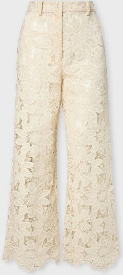 Malina Natalina Guipure Lace Pants Cream 38 Malina Natalina Guipure Lace Pants Cream 38