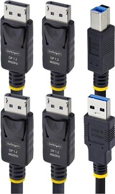 StarTech KVM-Kabel Dobbel DisplayPort Og USB 5 gbps 1,83 m StarTech KVM-Kabel Dobbel DisplayPort Og USB 5 gbps 1,83 m
