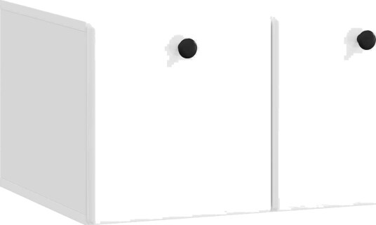  Vegghengt TV skap 59,5 x 41 x 30 cm Høgglans hvit