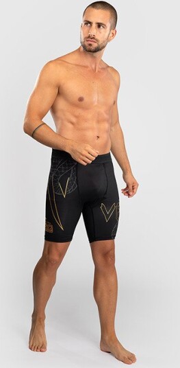 Venum Serpenti Vale Tudo Shorts Svart Sølv Gull l