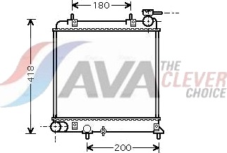 AVA COOLING SYSTEMS HYA2085 Radiator motorkjøling