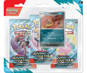 Pokemon Scarlet & Violet Journey Together 3 Pack Blister