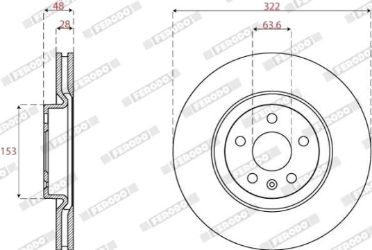 FERODO DDF2693C Bremseskive FERODO DDF2693C Bremseskive