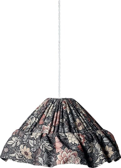 PR Home Pendellampe Stina Printed 40cm Brun Takpendler