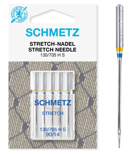 Schmetz Stretchnål 90/14 130/705 H-S, 90/14, 5-pack Schmetz Stretchnål 90/14 130/705 H-S, 90/14, 5-pack