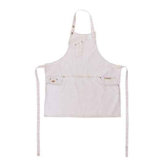 Dutchdeluxes Forkle fem lommer slimfit goldish white