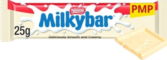 Nestle Milkybar White Hvit Sjokoladeplate 25 gram