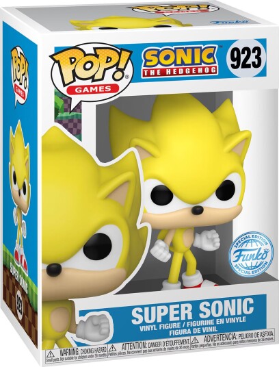 Funko Pop! Vinyl Exclusive Sonic The Hedgehog Super Sonic figur Funko Pop! Vinyl Exclusive Sonic The Hedgehog Super Sonic figur
