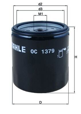 Oljefilter MAHLE ORIGINAL OC 1379 Oljefilter MAHLE ORIGINAL OC 1379