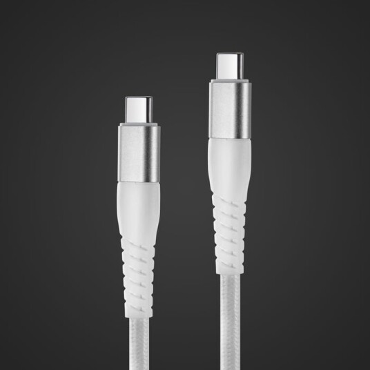 Linocell Premium Kevlar Usb-c 3.2-kabel Hvit