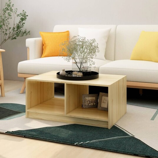 vidaXL Salongbord 75x50x33,5 cm heltre furu vidaXL Salongbord 75x50x33,5 cm heltre furu