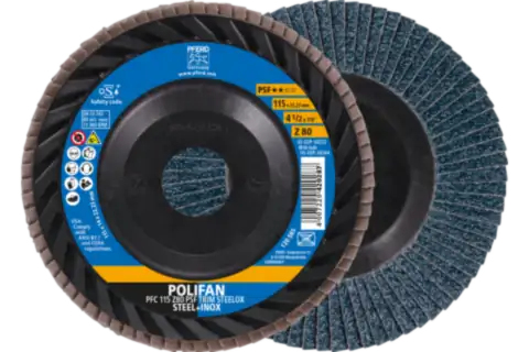 Pferd Polifan Lamellskiver Av Zirkonia Aluminiumoksid Z Psf Trim Steelox 11,5 Cm 10 Stk