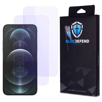 BlueDefend iPhone 12 Pro Max Anti Blue Light Skjermbeskyttere Beskyttelsesglass 2 stk.