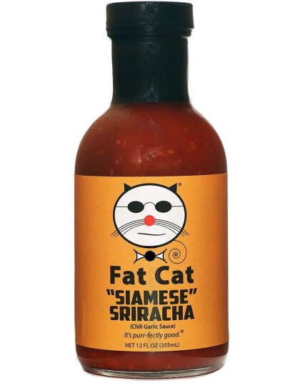 Fat Cat   "Siamese" Sriracha Chili Garlic Sauce 355 ml USA