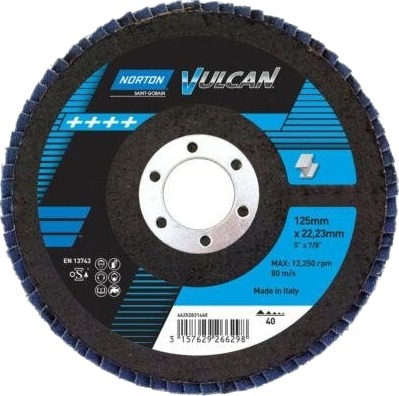 Norton Lamellskive Vulcan Skrå K40 150x22mm 10 stk