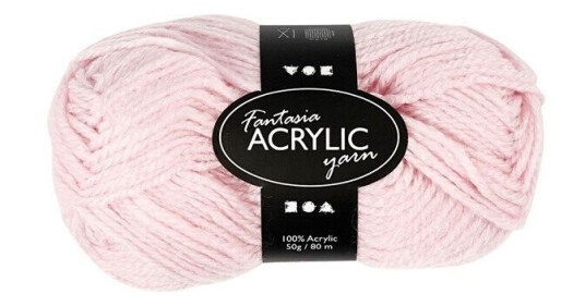 Creativ Company Acrylic yarn Light red 50gr 80m Creativ Company Acrylic yarn Light red 50gr 80m