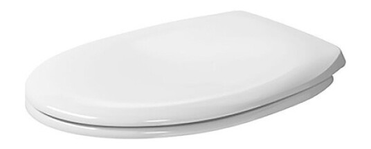 Duravit Duraplus Toalettsete Med myktlukkende hengsler, Hvit