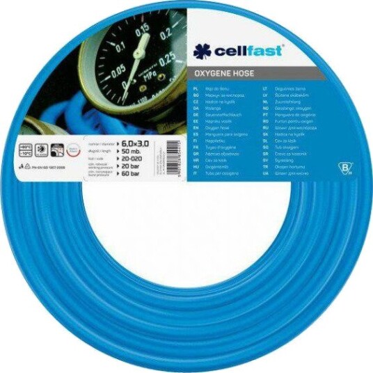 Cellfast Oxygen-Slange 88000369 6 × 3 mm, 50 m