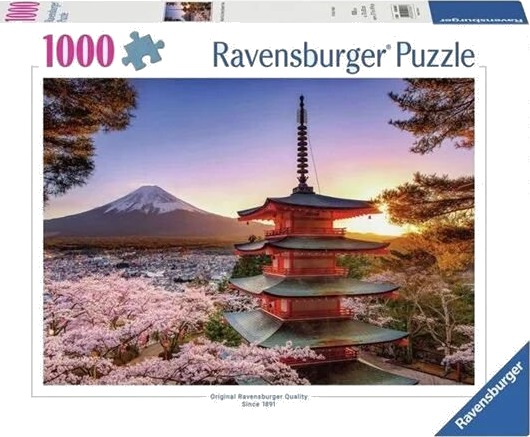 Ravensburger Jigsaw puzzle Cherry Blossom at Fuji Mountain 1000pcs Ravensburger Jigsaw puzzle Cherry Blossom at Fuji Mountain 1000pcs