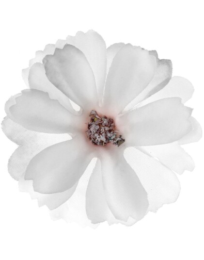 12 stk Kremfargede Dekorasjonsblomster