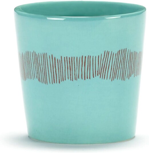 Serax Ottolenghi Feast kaffekopp 25 cl 4-pakning Azure stripes-red Serax Ottolenghi Feast kaffekopp 25 cl 4-pakning Azure stripes-red