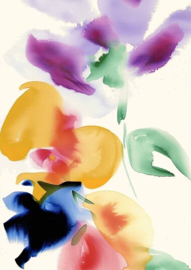 Plakat   Livlig Blomsterkunst