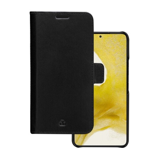 Dbramante1928 Lynge Flip-cover i Lær for Samsung Galaxy S22+ Svart