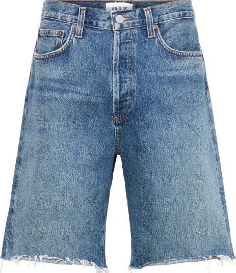 Agolde Anson Cut Off Short Guide Blue 32 Agolde Anson Cut Off Short Guide Blue 32