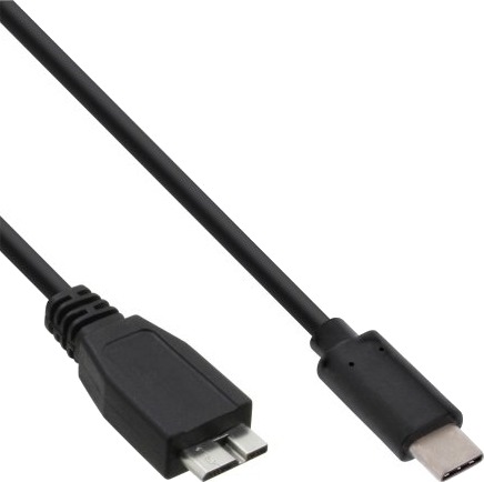 Inline 35724 1,5 M Usb C Micro Usb B Usb 3.2 Gen 2 3.1 Gen 2 Hankjønn/Hankjønn Svart