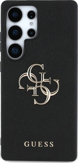 Guess Grained 4G Logo Etui til Samsung Galaxy S25 Ultra Svart