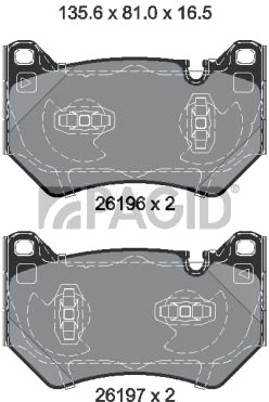 PAGID T2829N Bremseklosser PAGID T2829N Bremseklosser