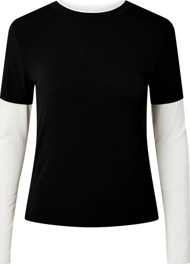 Pieces Pcamio Ls Layering Top Jrs Black L