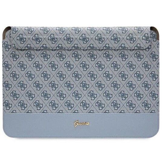 Guess 14" Laptopveske med 4G Stripe Metal Logo - Blå