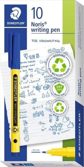 Staedtler Noris 307 Grnne fineliner-penner 0.6 mm, eske med 10