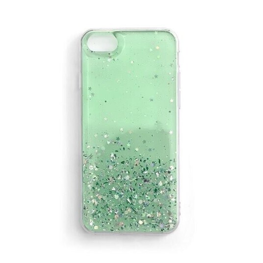 Wozinsky Star Glitter Shiny Glitter Cover Cover for Samsung Galaxy A72 4G Green