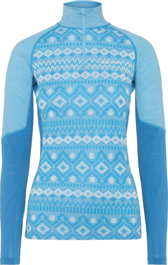Kari Traa Women"s Malia Half Zip Ocean L Kari Traa Women"s Malia Half Zip Ocean L