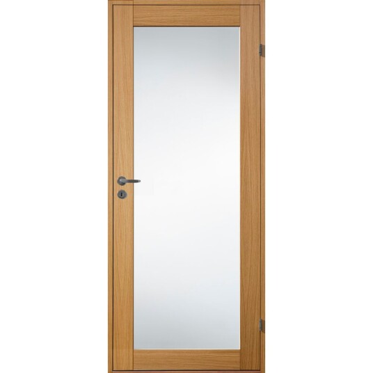 Harmonie Dørblad Line Helt Glass Eik 90 x 210