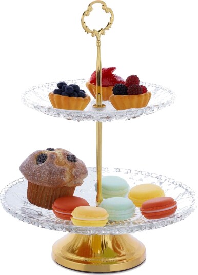 2 lags glass etagere