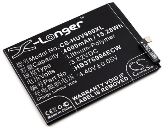 Huawei FLA-AL20 batteri (4000 mAh 3.82 V, Sort)