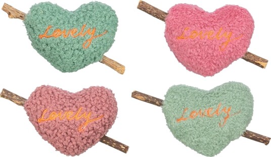 Yarro Matatabi Hjerte Katteleke Plysj Miks 12 cm Yarro Matatabi Hjerte Katteleke Plysj Miks 12 cm