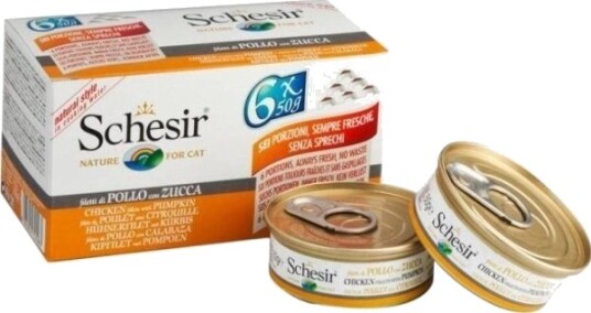 Schesir Kylling Gresskar Multipack 6X50 G