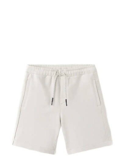 Mango Cotton Shorts With Drawstring Cream 9 10