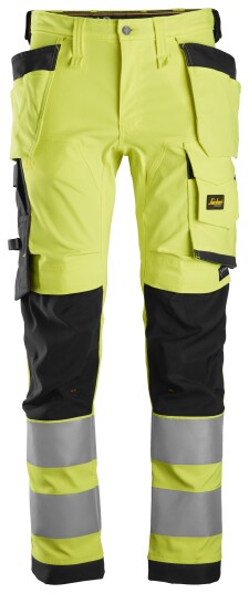 Snickers Workwear 6243 AllroundWork Arbeidsbukse varsel, gul/svart Varsel, Gul/Svart, Klær