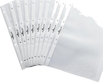 Flipoverlommer A4 Tværformat Transparent Pose Med 10 Stk.