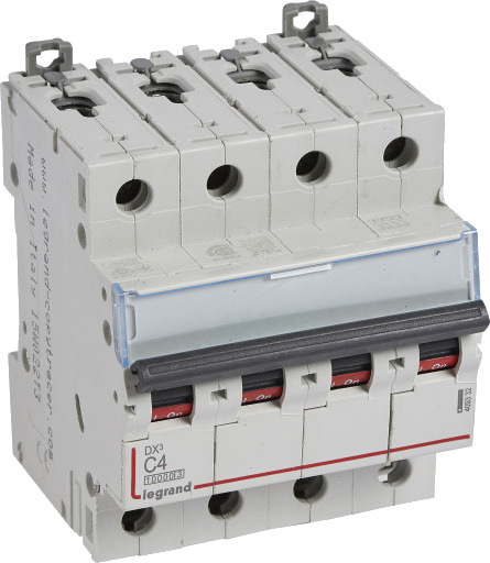 Legrand DX³ MCB automatsikring C4 4P 4M 10/16kA