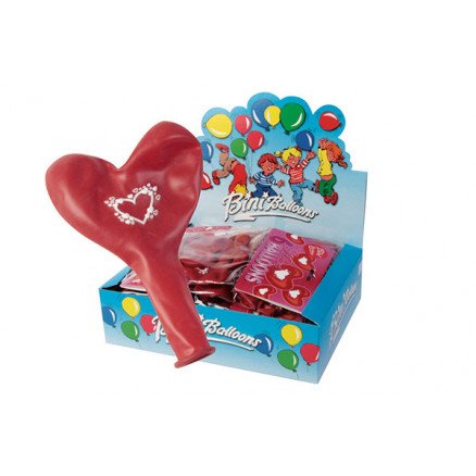 Bini Balloons Bini Balloons Ballonger Hjerte Rød Ø26cm 6 stk