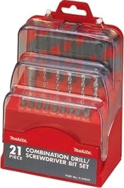 Bor- Og Skrutrekkerbitssett Makita P-30829, 21 Deler