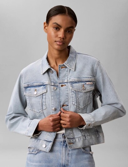 Calvin Klein Jeans Ls Classic Trucker Lafayette   Blue   M