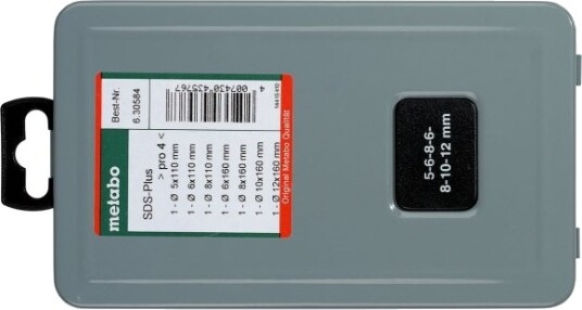 Metabo 630584000 Betongspiralbor 7 Dele 5 Mm 6 Mm 8 Mm 10 Mm 12 Mm 7 Stk. Metabo 630584000 Betongspiralbor 7 Dele 5 Mm 6 Mm 8 Mm 10 Mm 12 Mm 7 Stk.