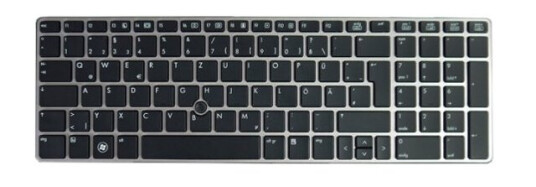Hp - Tastatur - Sveitsisk - For Elitebook 8570P Notebook
